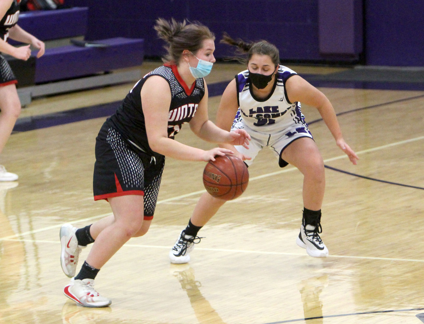 Winter at Lake Holcombe girls basketball 1-5-21